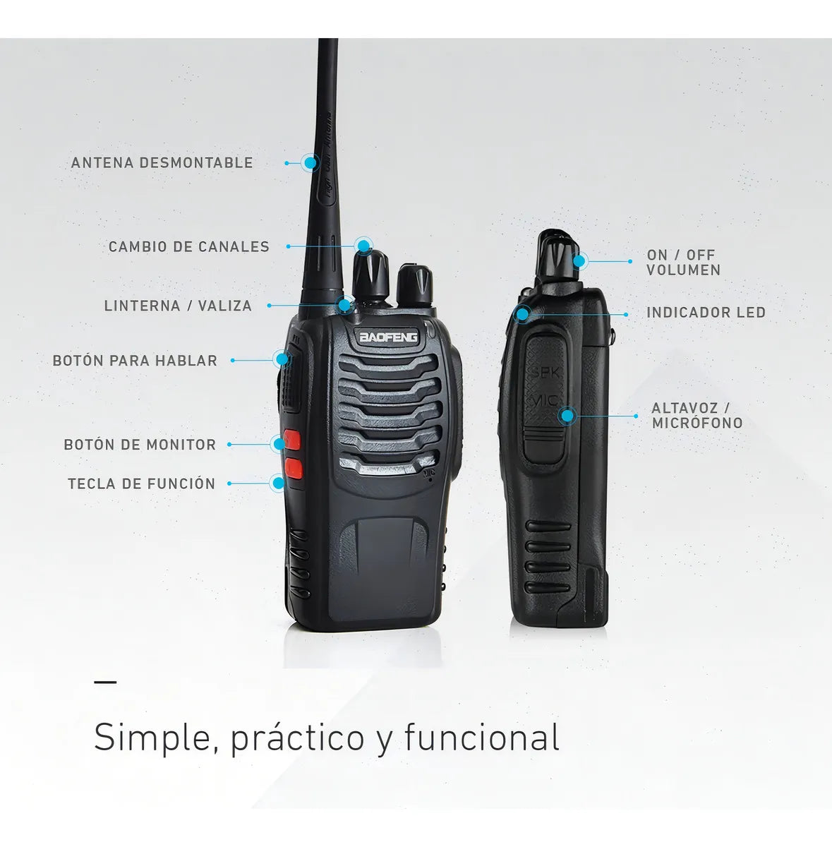 Radio Walkie Talkie Baofeng Bf-888s